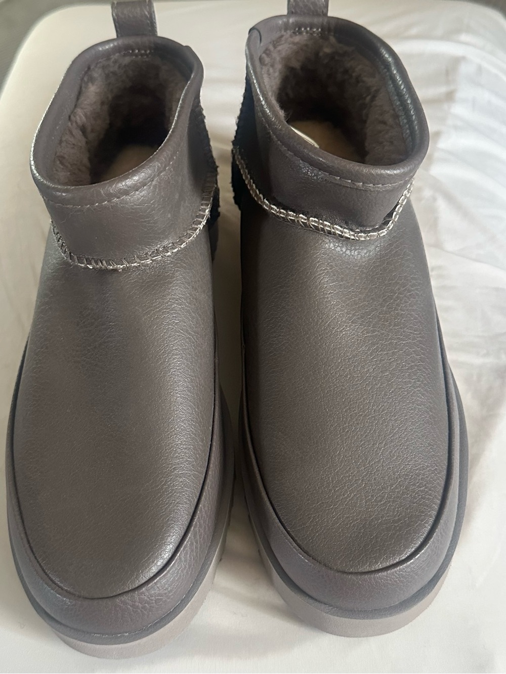 UGG Classic Gray Winter Boot with Plush Lining